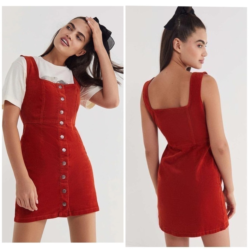 Urban Outfitters Corduroy Button-Down Mini Dress size 4 D01